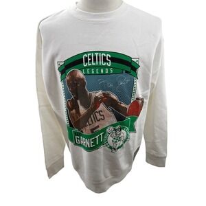 Mitchell & Ness Boston Celtics Kevin Garnett Legends Stats Sweatshirt XL NEW